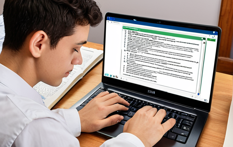 **A student diligently studying for the CFP exam online at home, surrounded by textbooks, notes, and a laptop displaying a course module. The scene emphasizes concentration and self-paced learning.**