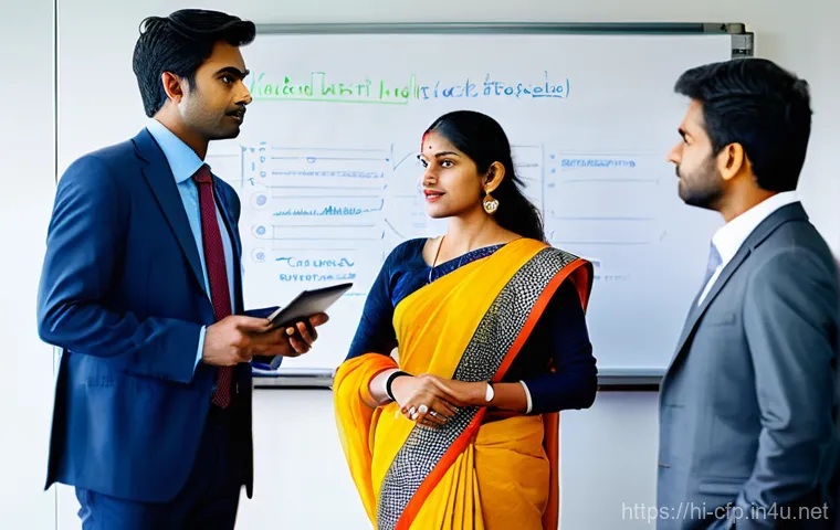 재무설계사가 반드시 알아야 할 법률 - **Prompt:** A focused Indian female financial advisor, wearing a crisp, modest business blouse and s...