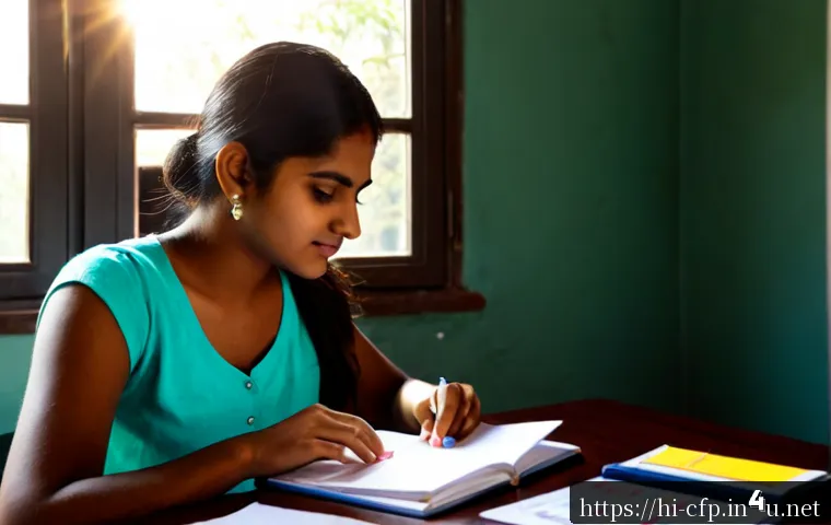 Home 17 CFP 시험에서 합격률 높은 학습법 - Photorealistic Indian finance student using an organized CFP study method at a clean home desk, focu...